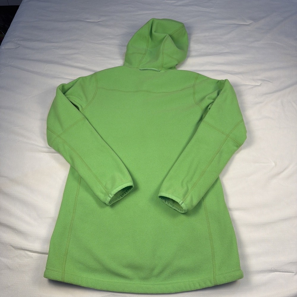 Haglofs Polartec Fleece Hooded Jacket Green Betula Women's Size Medium Zip Up - Picture 5 of 8